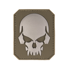 Нашивка на липучке Sturm Mil-Tec Skull Patch PVC 3D Olive