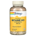 Аминокислота Solaray бетаин HCL пепсин HCL PEPSIN 650mg