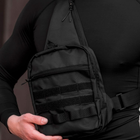 Тактическая сумка мужская мессенджер сумка кроссбоди. Цвет: черный - изображение 8