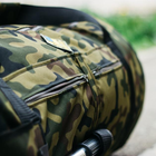 Универсальная сумка баул военная, армейский баул камуфляж Оксфорд 120 л тактический баул-рюкзак - изображение 9