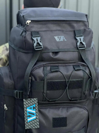 Універсальна військова сумка, армійська сумка містка 70л тактичний рюкзак Хакі Чорний - зображення 5