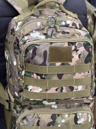 Універсальна військова сумка, армійська сумка містка 30л тактичний туристичний рюкзак Мультикам - зображення 6