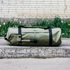 Універсальна сумка баул військова, армійський баул олива Оксфорд 100 л тактичний баул-рюкзак - зображення 7