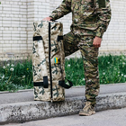 Универсальная сумка баул военная, армейский баул песочный мультикам Оксфорд 100 л тактический баул-рюкзак - изображение 4