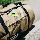 Универсальная сумка баул военная, армейский баул койот Оксфорд 100 л тактический баул-рюкзак - изображение 8