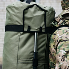 Универсальная сумка баул военная, армейский баул олива Оксфорд 120 л тактический баул-рюкзак - изображение 6