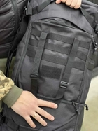 Універсальна сумка баул військова, армійський баул Чорний 65л тактичний баул-рюкзак - зображення 9