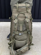 Універсальна сумка каркасна військова, армійська сумка містка 90л тактичний рюкзак Чорний Хакі - зображення 5