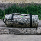 Универсальная сумка баул военная, армейский баул пиксель Оксфорд 100 л тактический баул-рюкзак - изображение 6