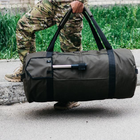 Універсальна сумка баул військова, армійський баул хакі Оксфорд 120 л тактичний баул-рюкзак - зображення 4