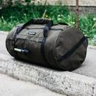 Универсальная сумка баул военная, армейский баул хаки Оксфорд 120 л тактический баул-рюкзак - изображение 8