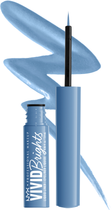 Матовий рідкий лайнер NYX Professional Makeup Vivid Brights Colored Liquid Eyeliner 05 Cobalt Crush 2 мл (800897230913) - зображення 2