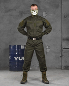 Тактичний військовий костюм Union ( Кітель + Штани ), Камуфляж: Олива, Розмір: L - зображення 2