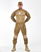 Тактичний військовий польовий костюм Portal ( Убакс + Штани ), Камуфляж: Койот, Розмір: XL - зображення 3