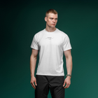 Футболка Basic Military T-Shirt з авторським принтом NAME. Біла. Розмір S - зображення 2