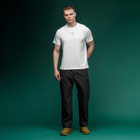 Футболка Basic Military T-Shirt с авторским принтом NAME. Белая. Размер S - изображение 5