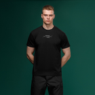 Футболка Basic Military T-Shirt с авторским принтом NAME. Черная. Размер M - изображение 2