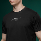 Футболка Basic Military T-Shirt с авторским принтом NAME. Черная. Размер M - изображение 3