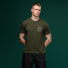 Футболка Basic Military T-Shirt. HMMWV. Cotton, олива. Розмір XL - зображення 2