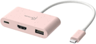 Adapter J5create JCA379ER USB-C HDMI USB Type-A Rose (JCA379ER-N) - obraz 1