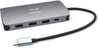 Док-станція Dicota USB-C Portable 10-in-1 HDMI/PD 100W Grey (7640186417204) - зображення 2