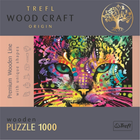 Puzzle drewniane Trefl Kolorowy kot 51.9 x 37.5 cm 1000 elementów (5900511201482) - obraz 3