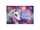 Альбом для малювання ZiBi 30арк. RAINBOW UNICORN, А4, 120г/м2 на пружині, бузковий, KIDS Line