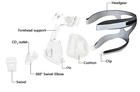 Сіпап маска носо-ротова L розмір для неінвазивної вентиляції легень та сіпап терапії - зображення 5
