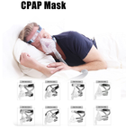 Сіпап маска носо-ротова М розмір для неінвазивної вентиляції легень та сіпап терапії - зображення 6