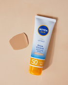 Крем для обличчя Nivea Sun UV Face Shine Control матуючий з високим ступенем захисту SPF 50 Medium Tinted 50 мл (5900017088723) - зображення 3