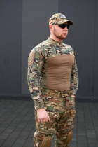 Тактическая боевая потоотводная рубашка Tactical Series Multicam мультикам S - изображение 3
