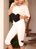 Піжама (кофта + штани) жіноча з віскози Kalimo Vigo L Екрю (5902429210211) - зображення 1