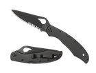 Ніж Spyderco Byrd Cara 2 Black Blade, напівсеррейтор - зображення 2