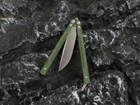 Нож балисонг бабочка складной карманный Ganzo G766-GR, зеленый - изображение 4