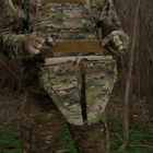 Універсальна сумка-захист паху (напашник) потрійний з балістичним пакетом 1 клас захисту Militex cordura USA Мультикам - зображення 14