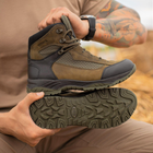 Берці літні тактичні черевики Stimul Титан олива хакі шкіряні сітка 41 - зображення 10