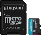 Карта пам'яті Kingston MicroSDXC 1TB Canvas Go! Plus Class 10 UHS-I U3 V30 A2 + SD-адаптер (SDCG3/1TB) - зображення 1
