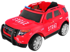 Samochód elektryczny Ramiz SUV Police Czerwony (5903864904697) - obraz 1