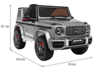 Електромобіль Ramiz Mercedes AMG G63 Сріблястий лакований (5903864904154) - зображення 2