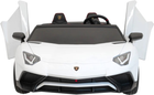 Електромобіль Ramiz Lamborghini Aventador SV Білий (5903864955743) - зображення 4