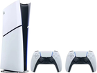 Ігрова приставка Sony PlayStation 5 Slim Digital Edition + другий геймпад Dual Sense White (0711719581574) - зображення 1