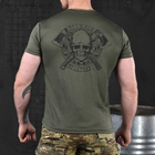 Чоловіча футболка з принтом Odin Army Two Coolmax олива розмір 3XL - зображення 3