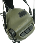 Активные наушники Earmor M32X MOD4 с адаптерами для шлемов Fast олива - изображение 5
