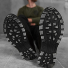 Универсальные кожаные Кроссовки на прошитой резиновой подошве черные размер 36 - изображение 5