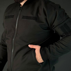 Бомбер Softshell на мікрофлісі чорний розмір L - зображення 7