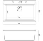 Кухонна мийка Quadron Marc Сіра з сифоном Push-2-Open + дозатор (HQM7650U5_PVDG1) - зображення 3