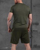 Армійський чоловічий літній костюм ЗСУ шорти+футболка XL олива (87564) - зображення 6