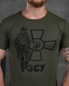 Армейский мужской летний костюм ЗСУ шорты+футболка L олива (87564) - изображение 2