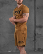 Чоловічий літній комплект Army Ukraine шорти+футболка XL койот (87563) - зображення 2