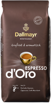 Кофе в зернах Dallmayr Espresso d`Oro Обжаренный 1 кг (4008167154679)
